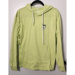 The Black Dog Lime Green Men's Sm Hoodie Long Sleeve Graphic Top Rope Drawstring
